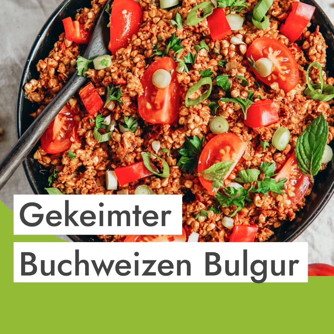 Basischer Buchweizen Sprossen Bulgur