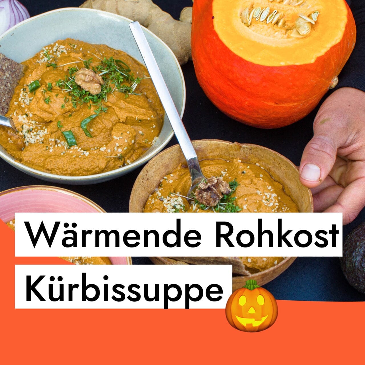 Wärmende Kürbis-Rohkostsuppe