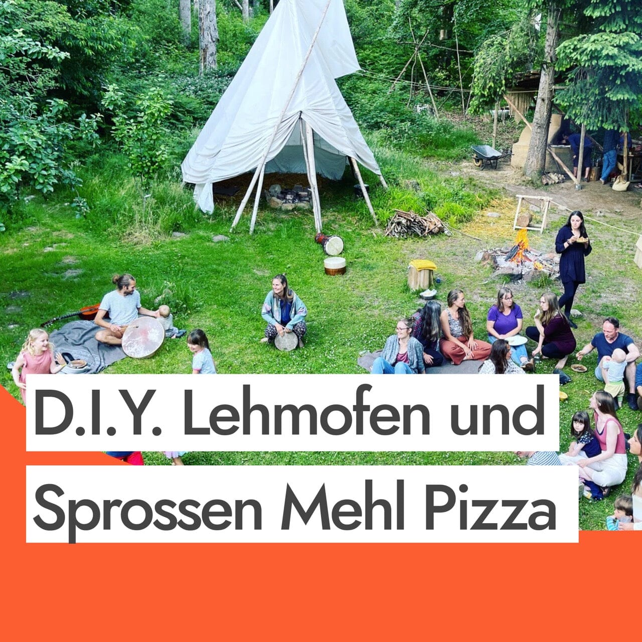 Sommersonnenwende - Steinofen Pizza aus Sprossenmehl