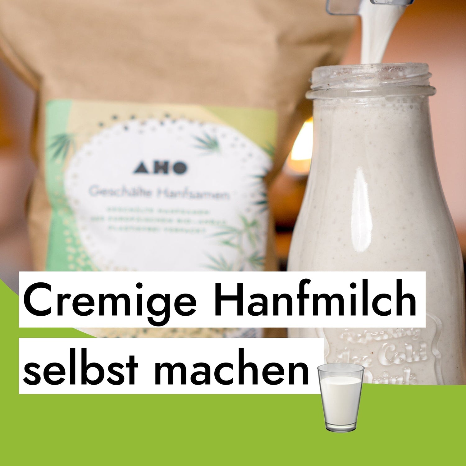 Cremige Hanfmilch in Rohkostqualität selber machen