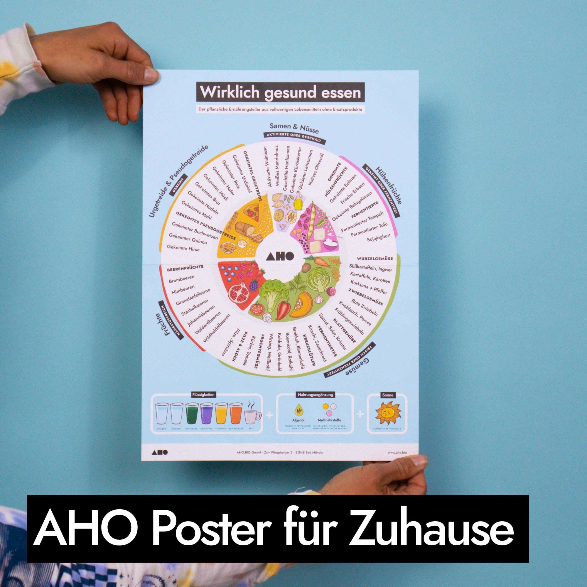 AHO Ernährungsteller Poster Printmedien AHO.BIO GmbH