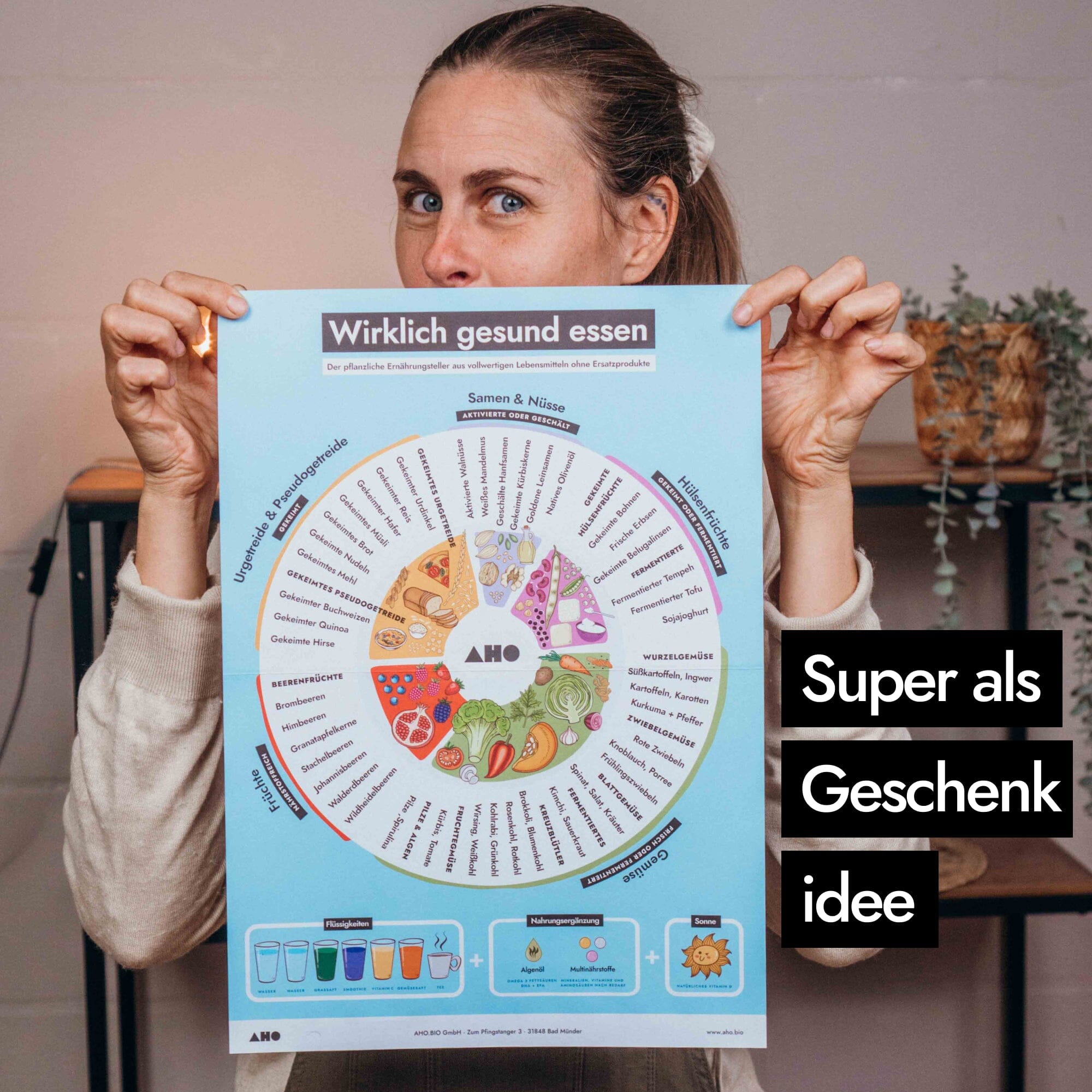 AHO Ernährungsteller Poster Printmedien AHO.BIO GmbH