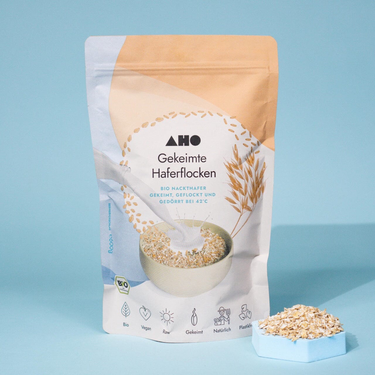AHO Bio Gekeimte Haferflocken Getreide AHO.BIO GmbH