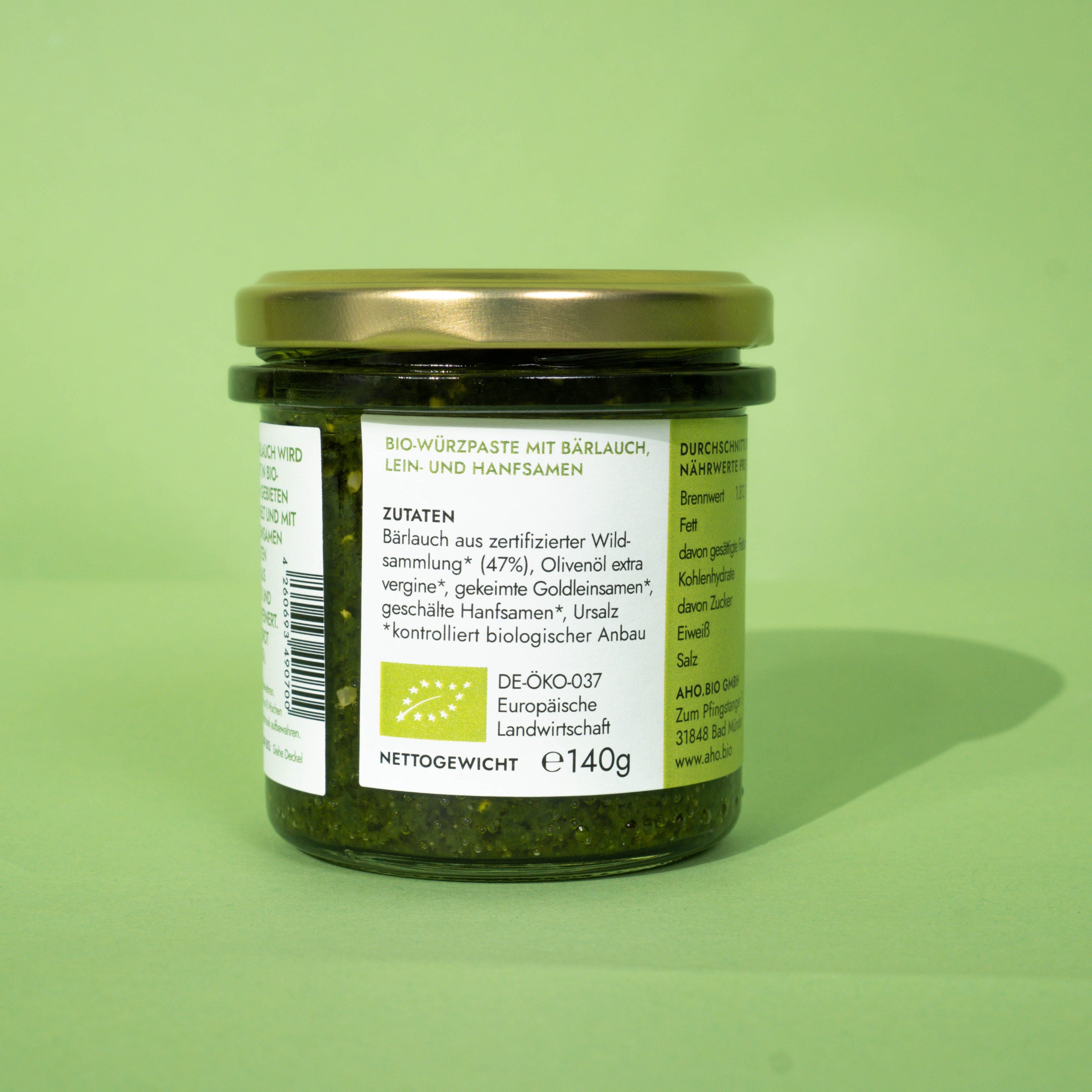 AHO Wildes Bärlauch Pesto Nüsse AHO.BIO GmbH