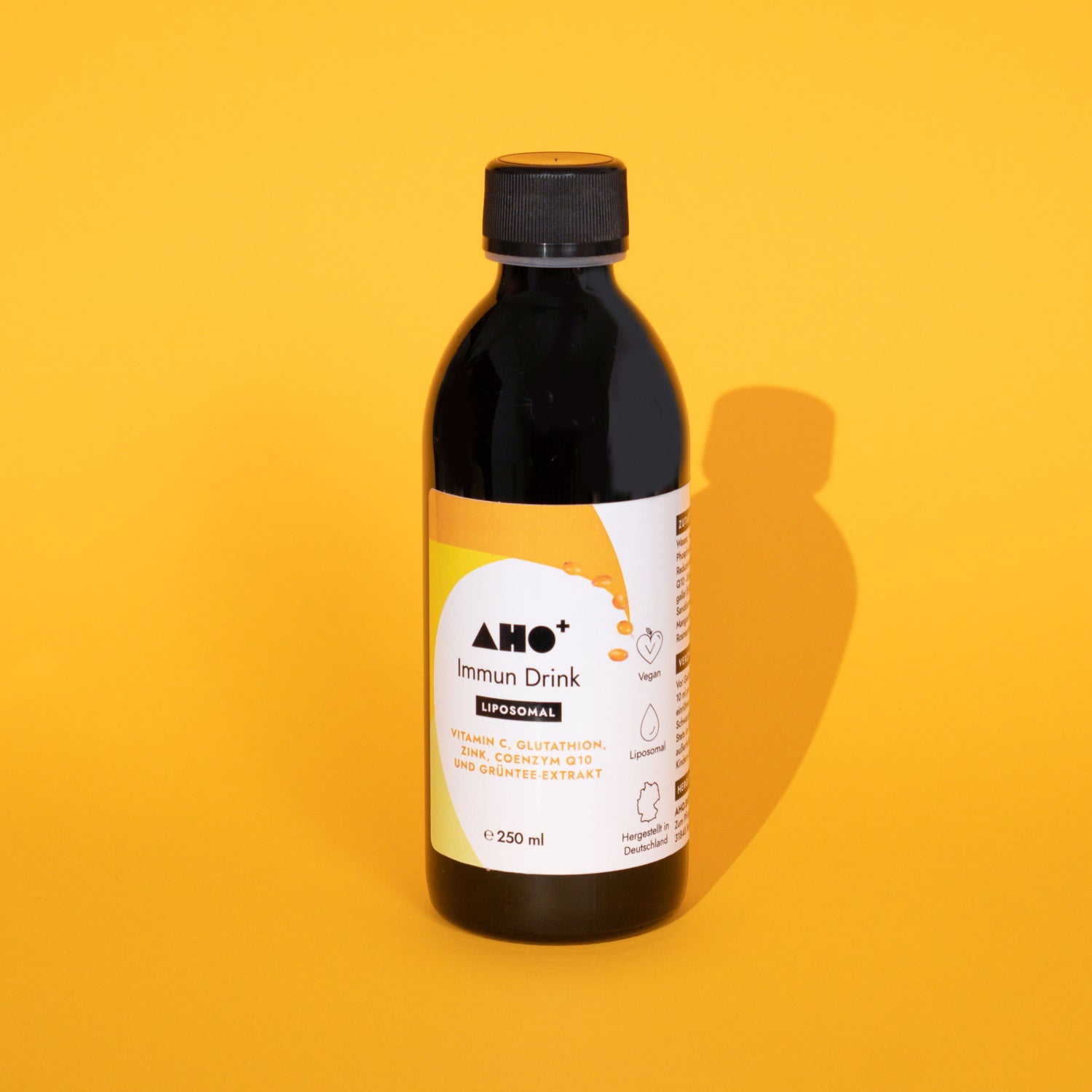 AHO Liposomaler Immun Drink Nahrungsergänzung AHO.BIO GmbH 250ml Flasche