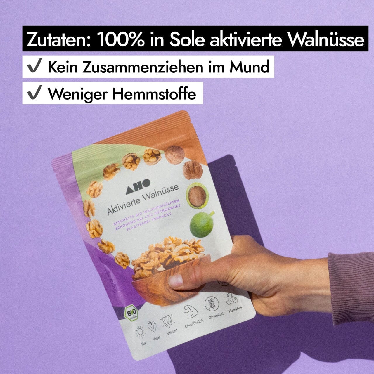 AHO Aktivierte Walnüsse Nüsse AHO.BIO GmbH