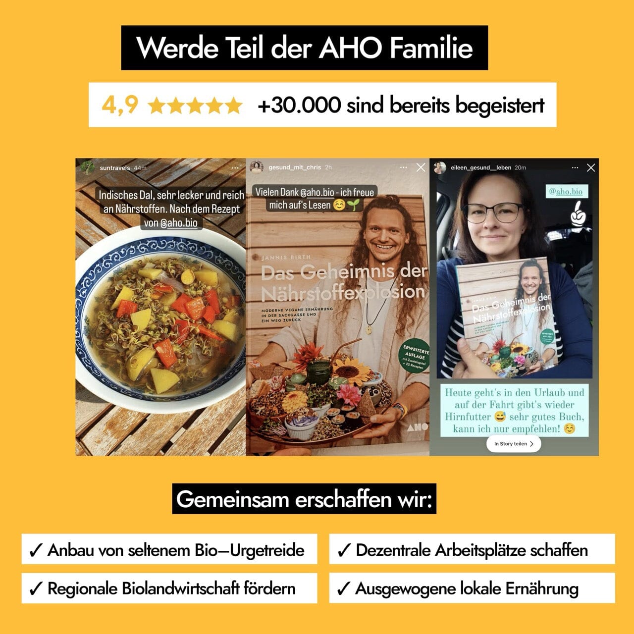 Wirklich gesund essen - Das Geheimnis der Nährstoffexplosion Bücher AHO.BIO GmbH