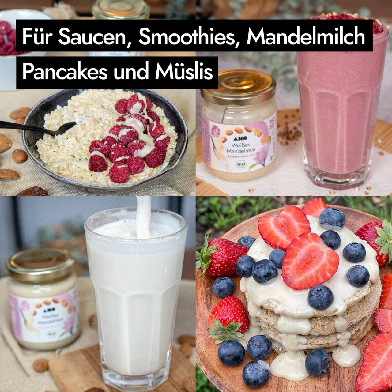 AHO Weißes Mandelmus Nüsse AHO.BIO GmbH