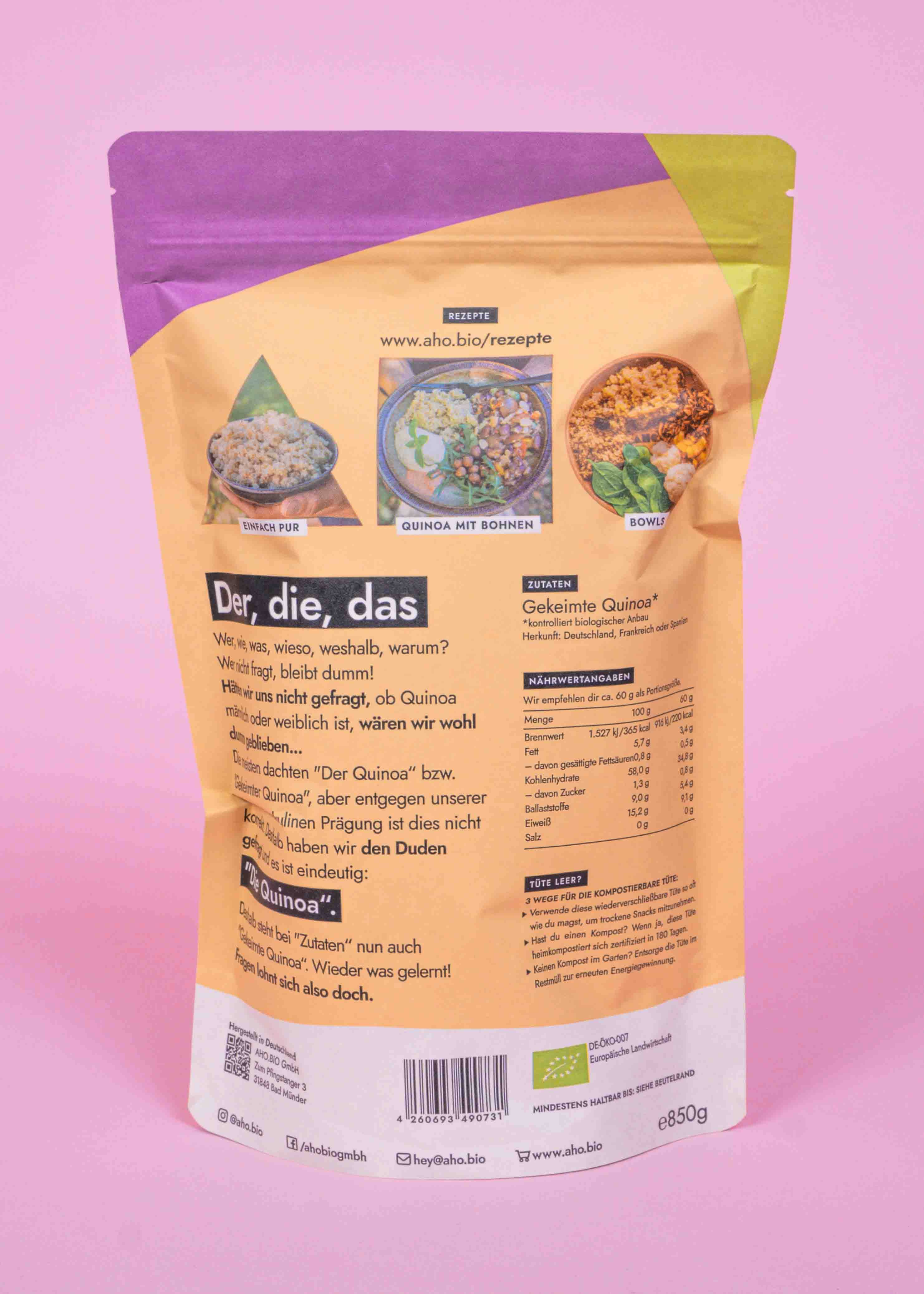 AHO Sprossen Quinoa Getreide AHO.BIO GmbH