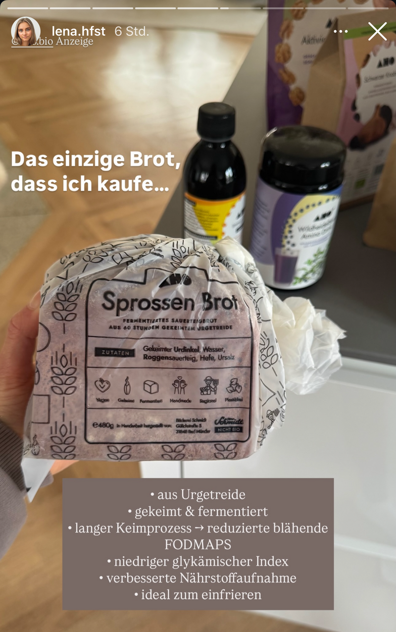 UGC AHO Brot FODMAPS