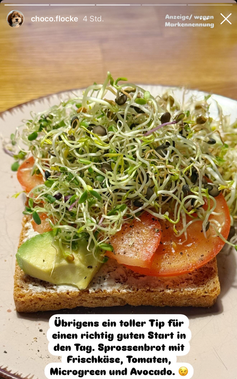 UGC AHO Brot mit Sprossen