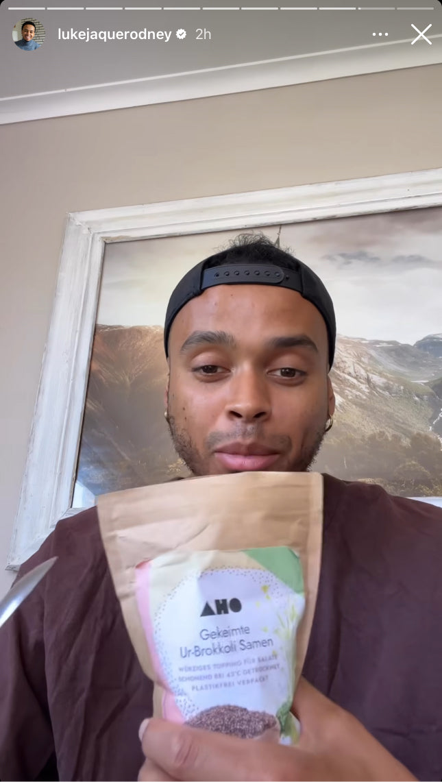 UGC AHO Gekeimte Ur-Brokkoli-Samen Verpackung Luke