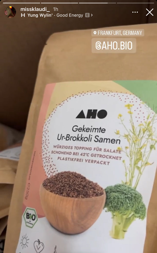 UGC AHO Gekeimte Ur-Brokkoli-Samen Verpackung 'missklaudi_'