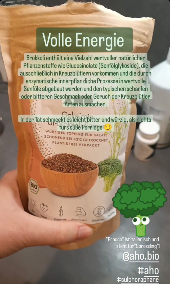 UGC AHO Gekeimte Ur-Brokkoli-Samen 'Volle Energie'