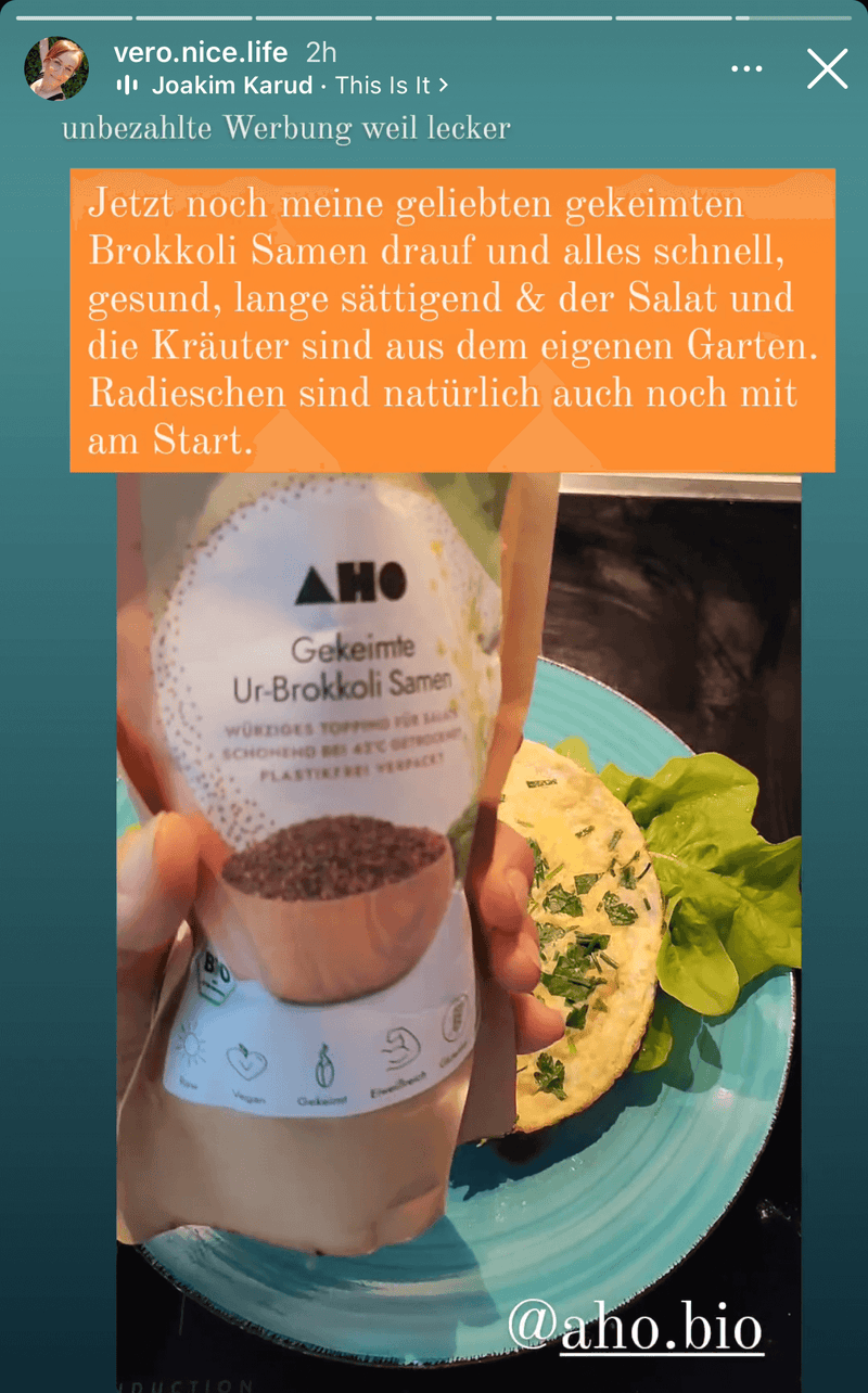 UGC AHO Gekeimte Urbrokkoli Samen geliebt mit Radiesschen