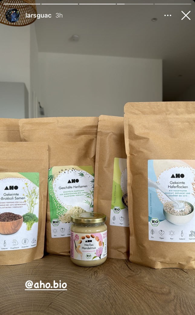 UGC AHO General Verpackungen Mandelmus, Haferflocken, Brokkkoli
