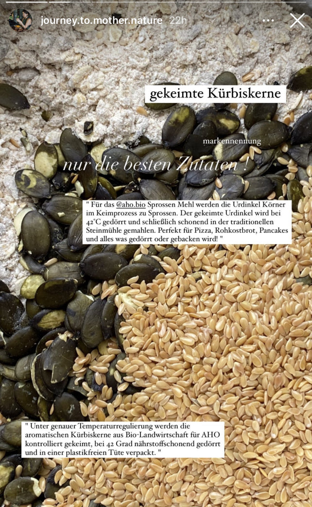 UGC AHO General gekeimte Kürbiskerne