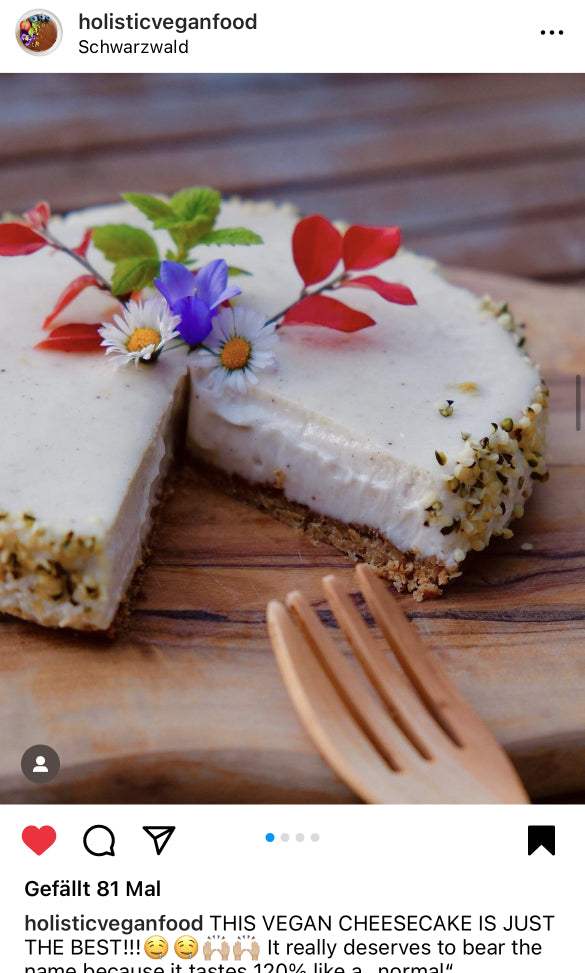 UGC AHO Geschälte Hanfsamen Kuchen Gabel