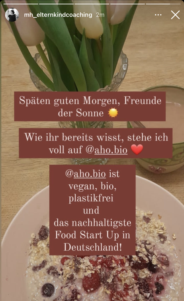 UGC AHO Haferflocken Bowl 'Freunde der Sonne'