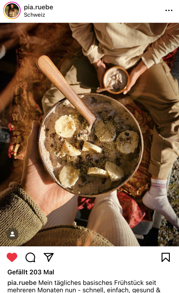 UGC AHO Haferflocken Bowl holzlöffel weiße Socken
