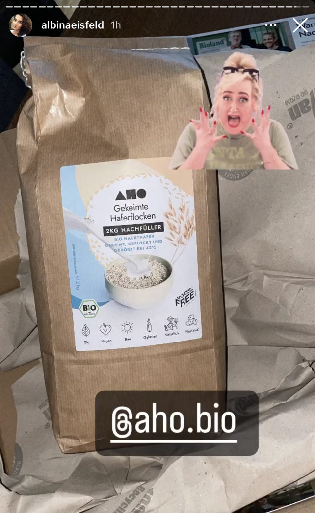 UGC AHO Haferflocken Verpackung 2KG 'albinaeisfeld'