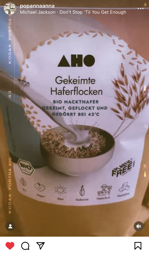 UGC AHO Haferflocken Verpackung 2kg Kamerafilter
