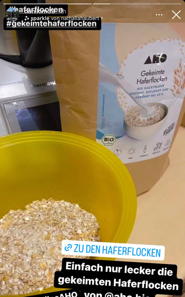 UGC AHO Haferflocken Verpackung Bowl plastik
