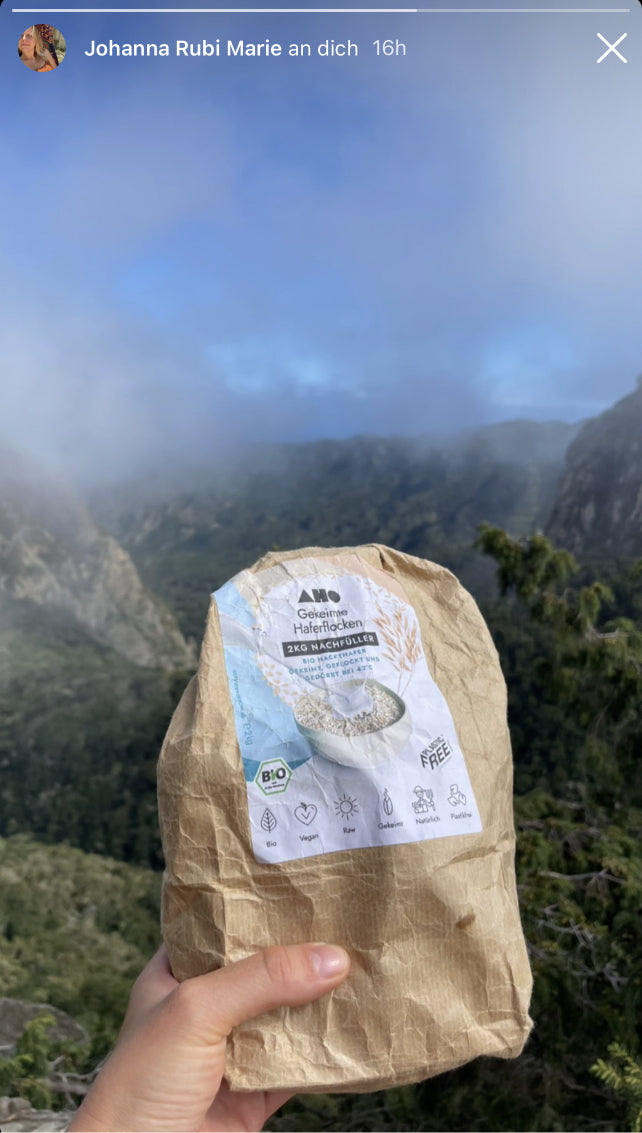 UGC AHO Haferflocken verpackung Berge