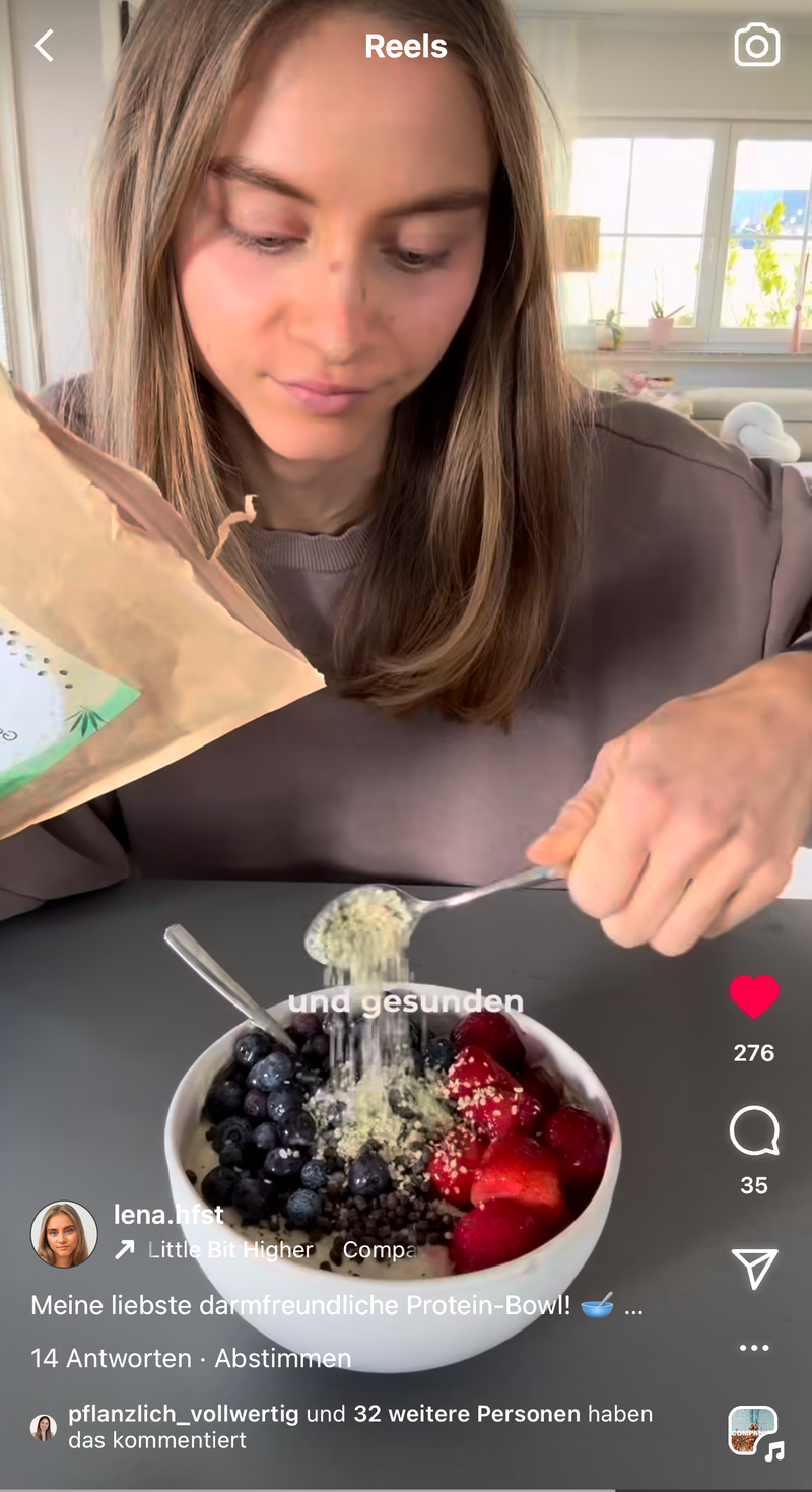UGC AHO Hanfsamen loeffel auf bowl