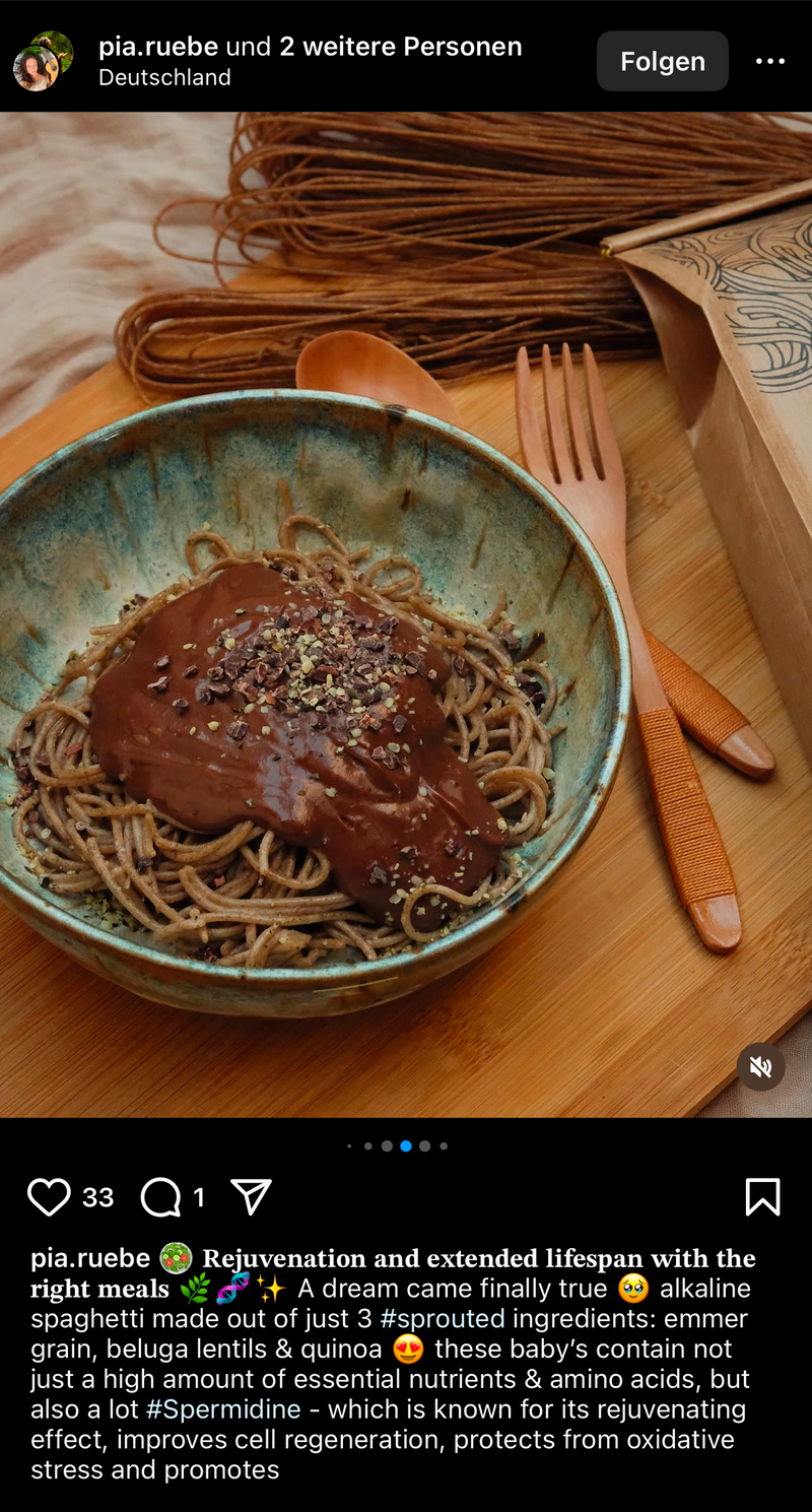 UGC AHO Spaghetti in Schale