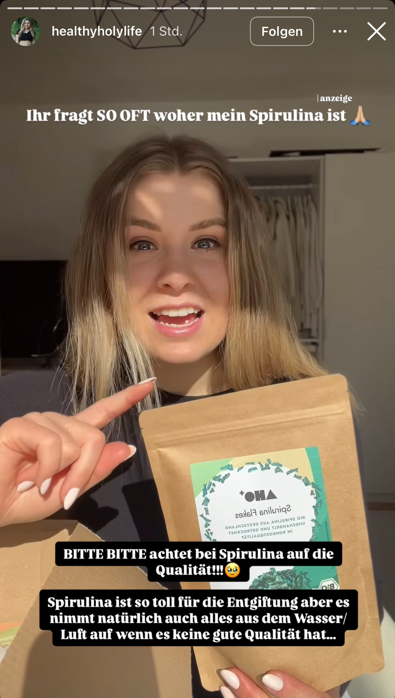 UGC AHO Spirulina so oft