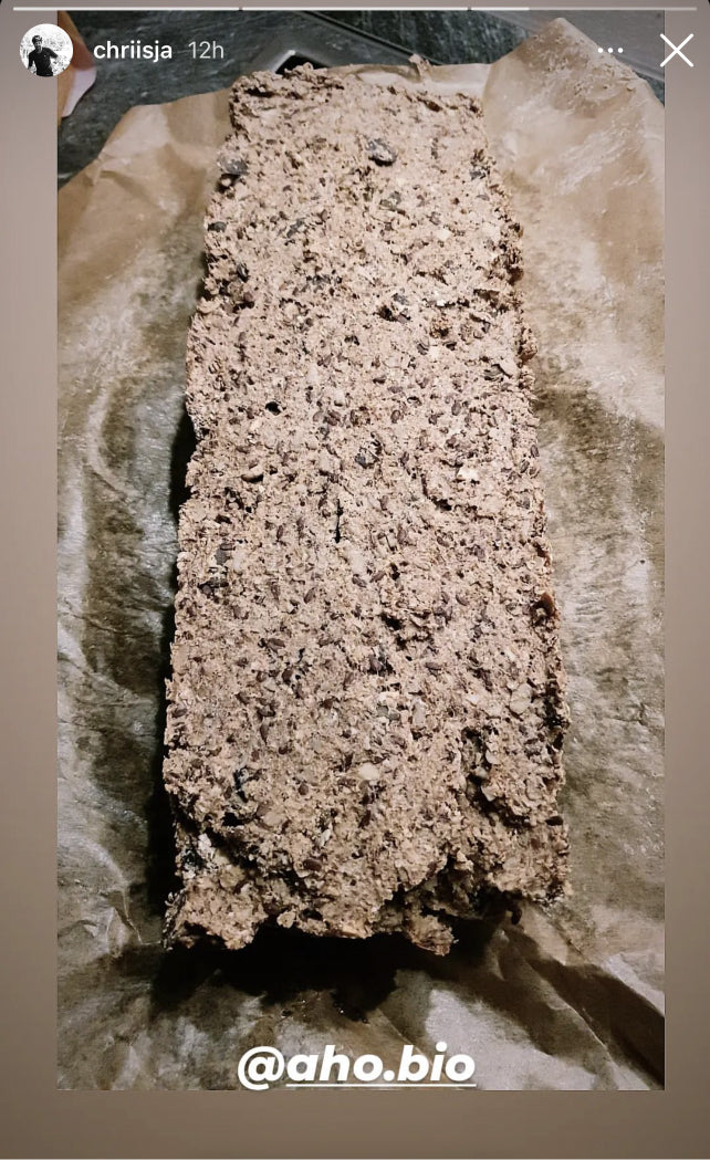 UGC AHO Sprossen Brot Backmischung Brot auf Backpapier