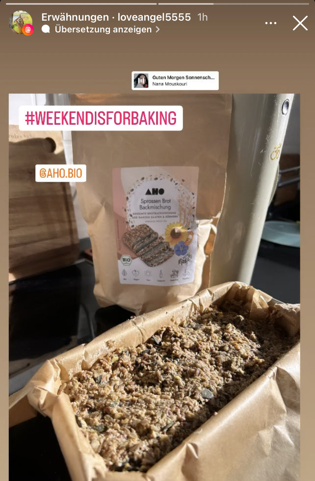 UGC AHO Sprossen Brot Backmischung '#Weekendisforbaking'