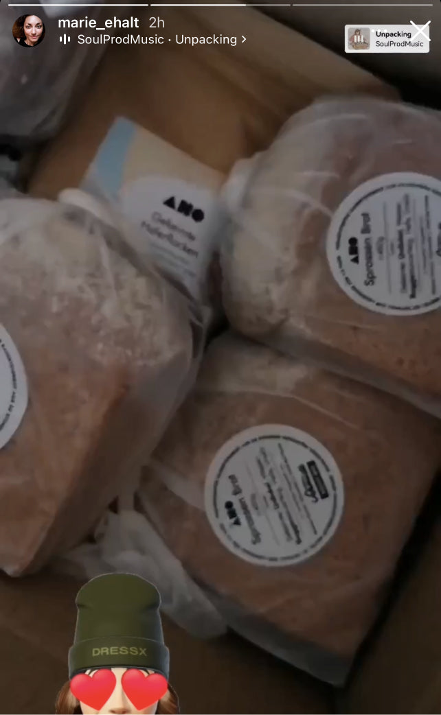 UGC AHO Sprossen Brot Verpackung 3 Brot Haferflocken