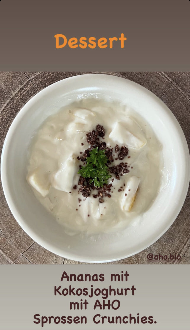 UGC AHO Sprossen Crunchies Kokosjoghurt Ananas