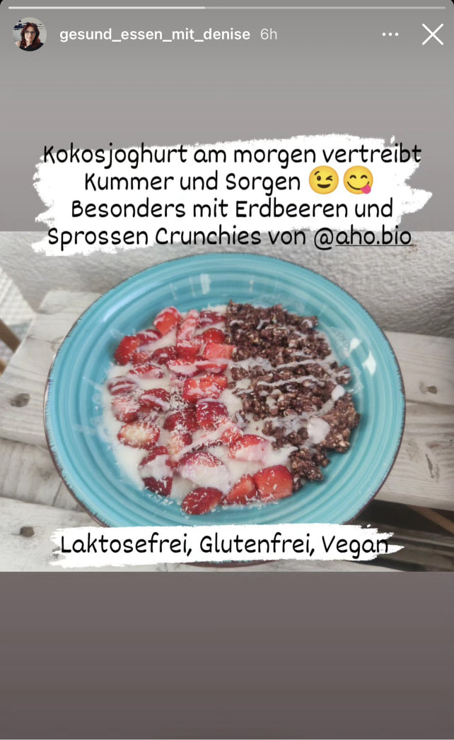 UGC AHO Sprossen Crunchies Kokosjoghurt Beeren