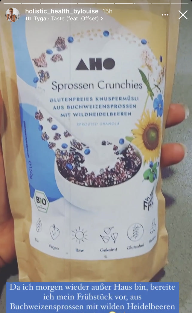 UGC AHO Sprossen Crunchies Verpackung 'holistic_health_bylouise'