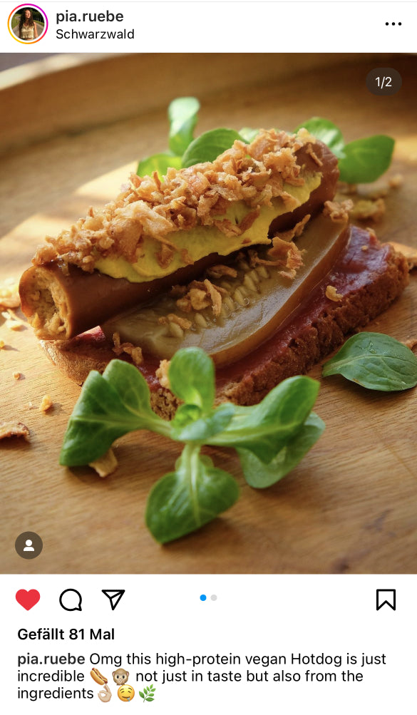 UGC AHO Sprossen Mehl Brot mit Hotdog