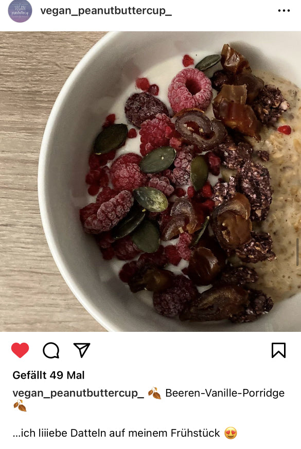 UGC AHO Sprossen Porridge 'Beeren-Vanille-Porridge'