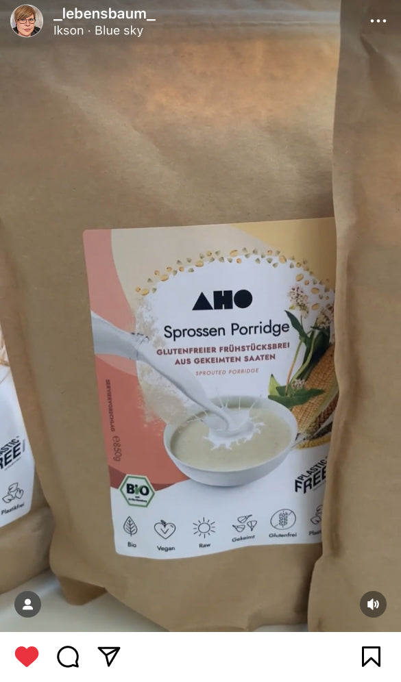 UGC AHO Sprossen Porridge Verpackung '_lebensbaum_'