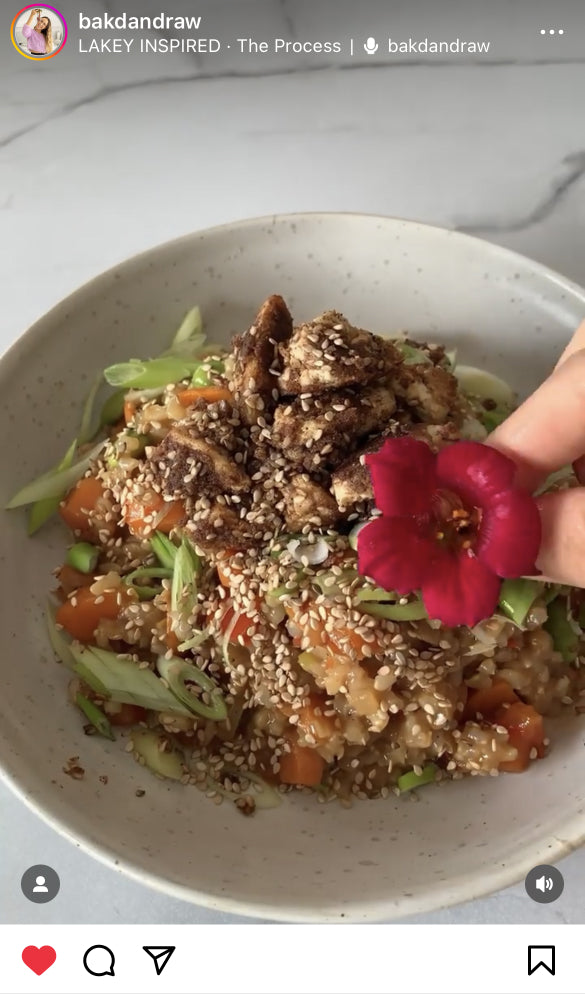 UGC AHO Sprossen Reis Bowl Blume in Hand