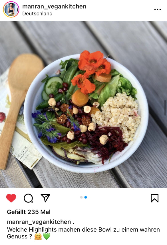 UGC AHO Sprossen Reis Bowl Holztisch Holzlöffel