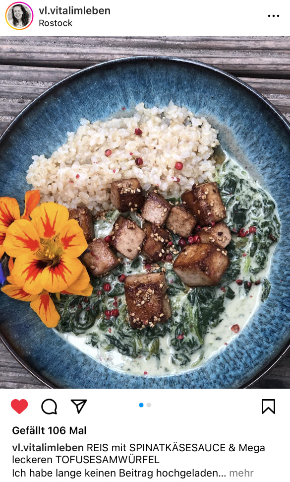 UGC AHO Sprossen Reis Bowl mit Blume