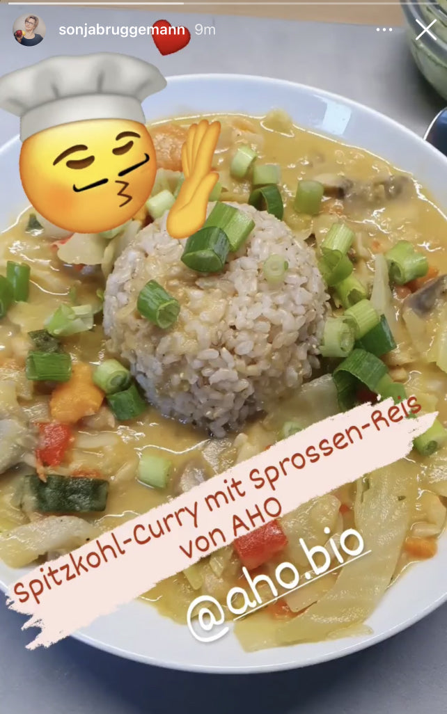 UGC AHO Sprossen Reis Chefs Kiss Emoji