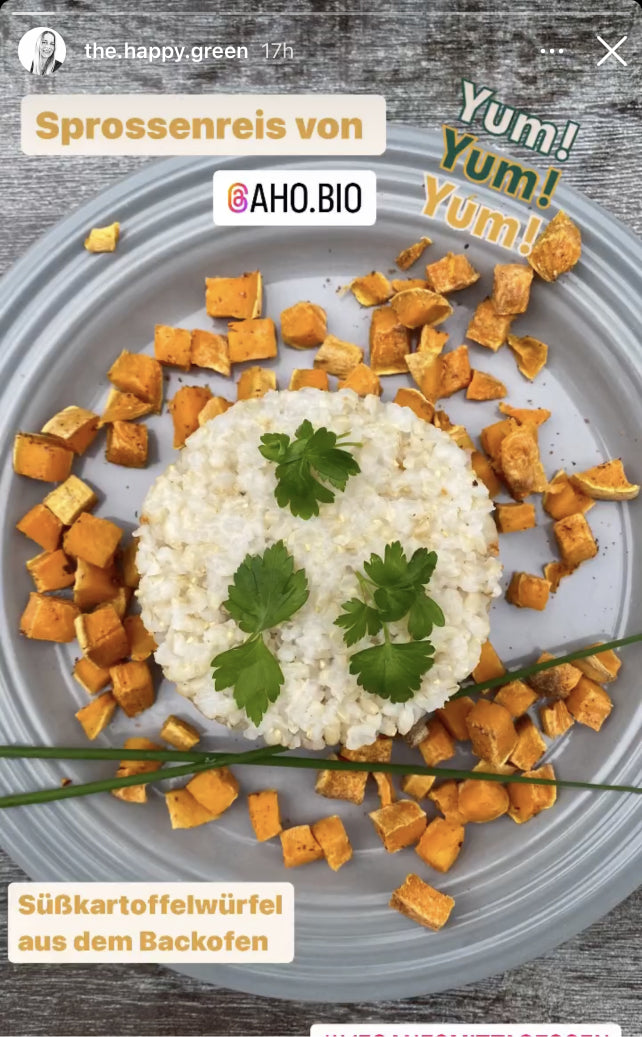 UGC AHO Sprossen Reis Süßkartoffelwürfel