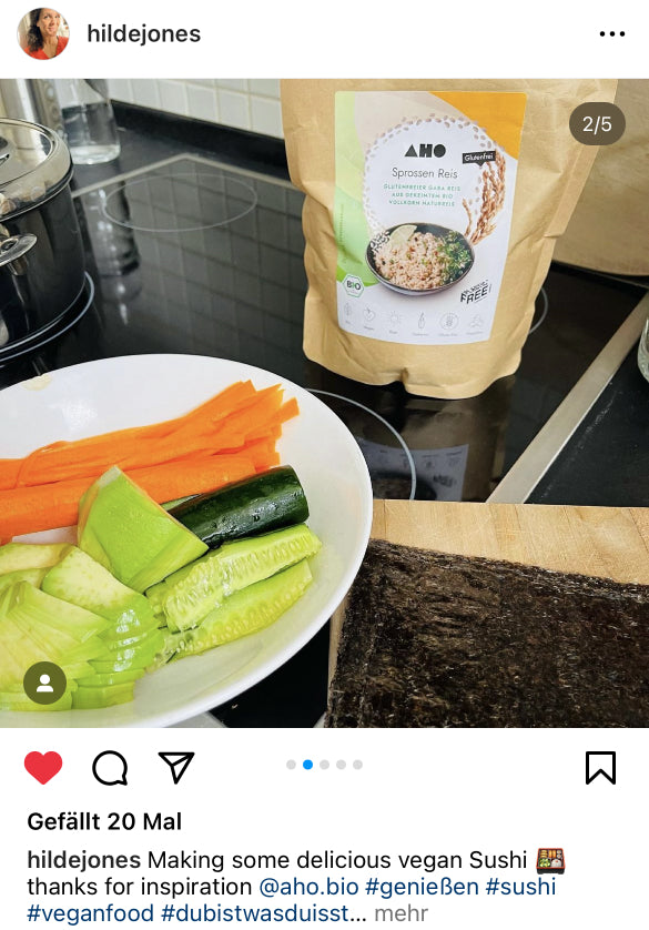 UGC AHO Sprossen Reis Sushi Making of