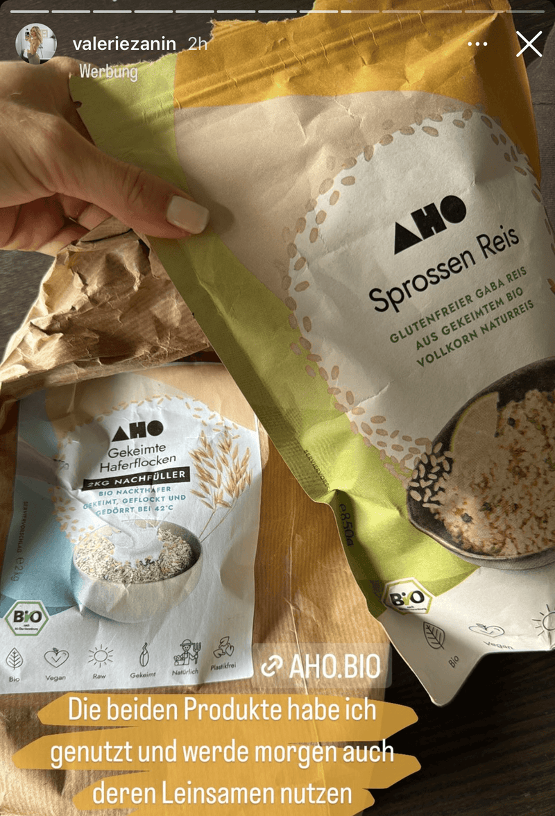 UGC AHO Sprossen Reis Valeriezahn