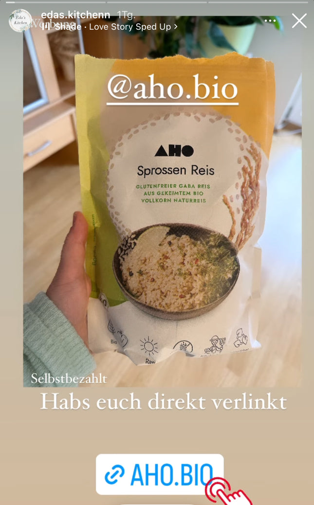 UGC AHO Sprossen Reis Verpackung in Hand Laminatboden