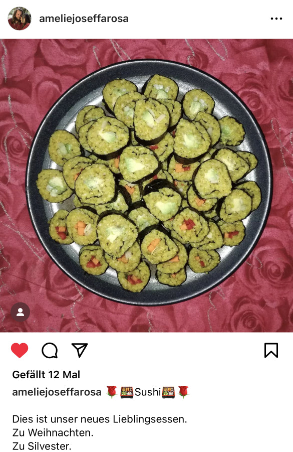 UGC AHO Sprossen Reis viel Sushi