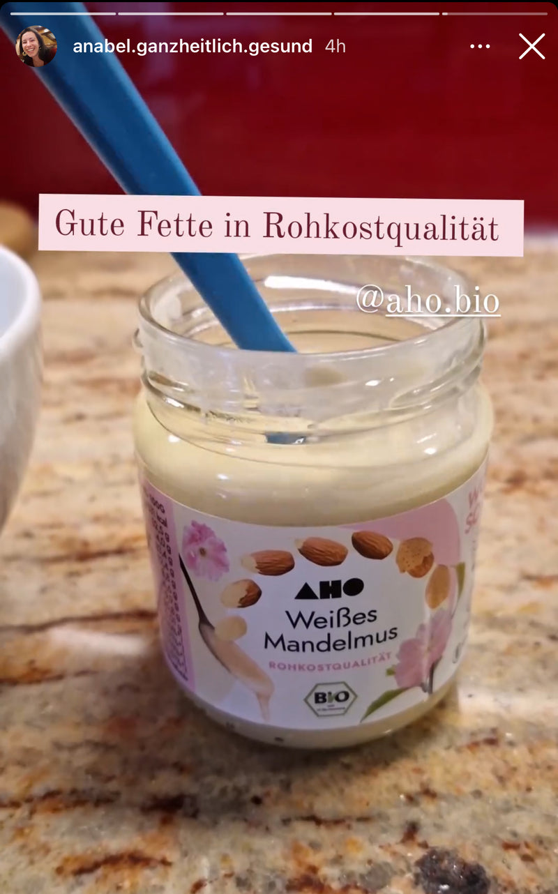 UGC AHO Weißes Mandelmus Gute Fette Glas